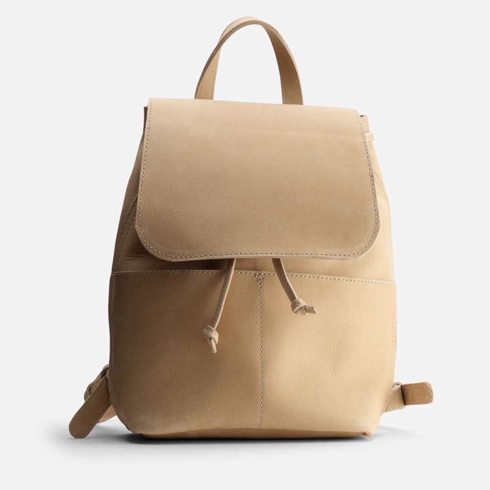 Leather backpack